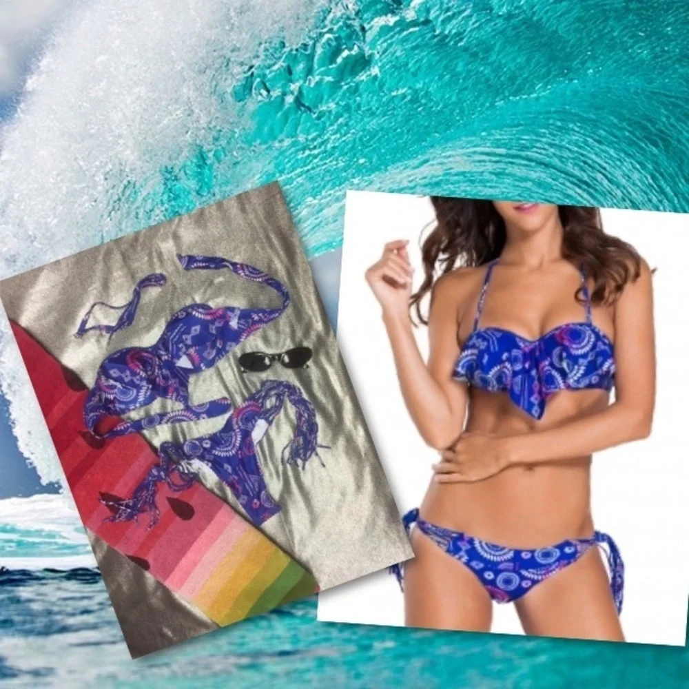 Ruffle top Swimsuit bikini